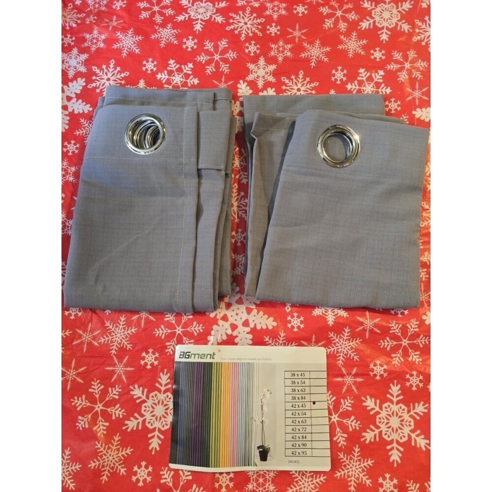 New Gray Country Boho Curtains 2‎ Panels 42 X 45
